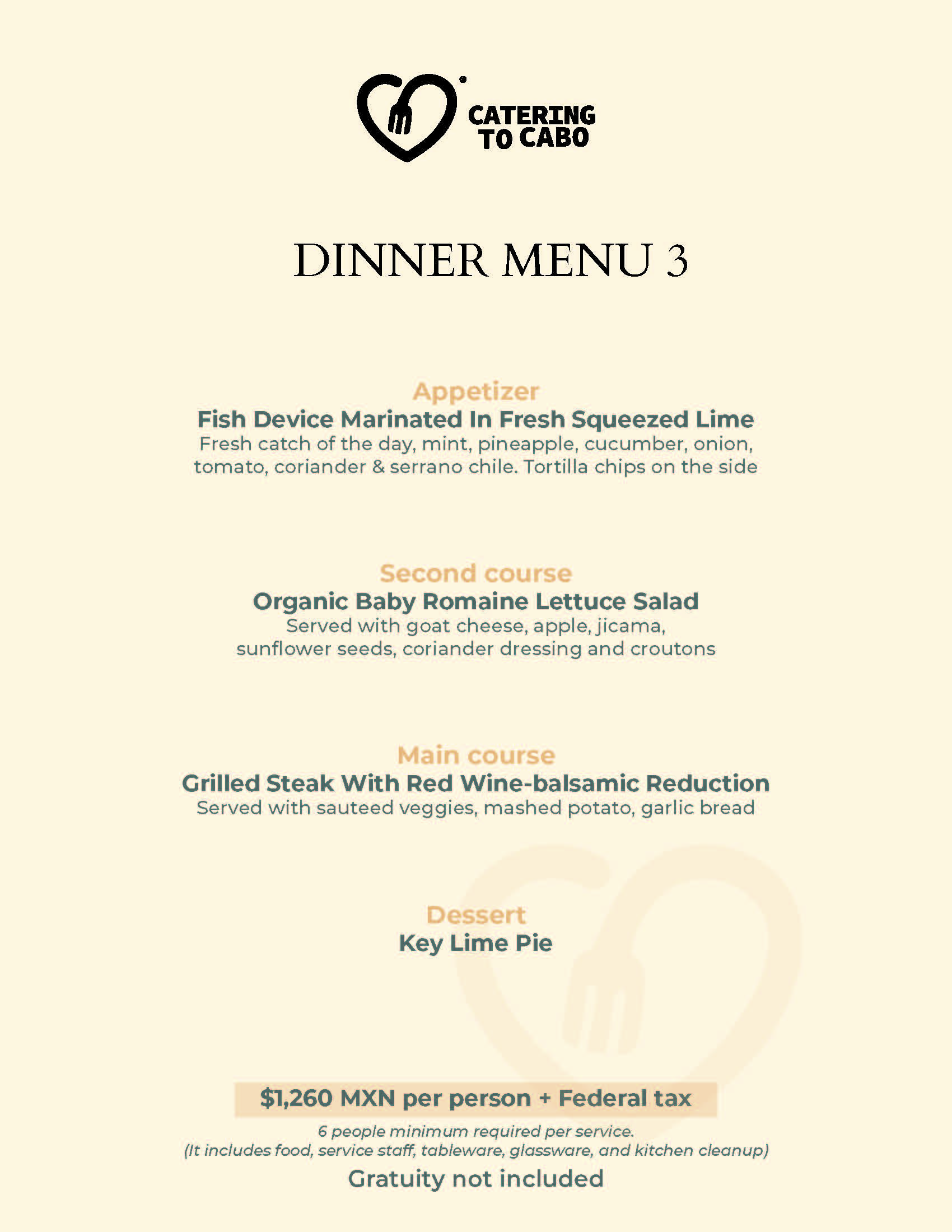 Catering to Cabo - Dinner 2025 página 3